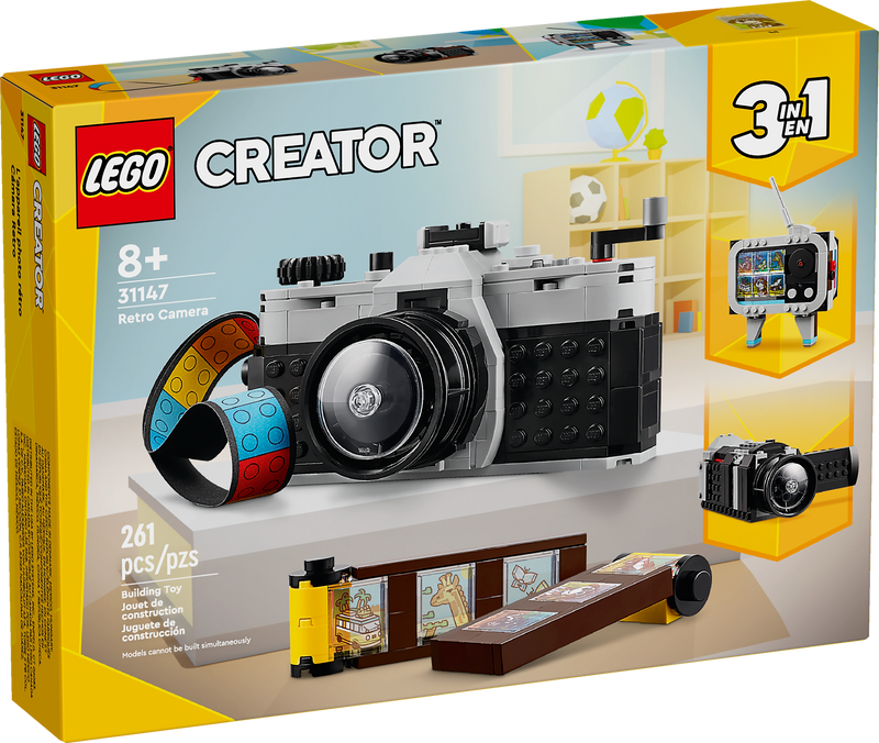 LEGO Creator Retro Camera 3-In-1, 261 Pieces (31147)