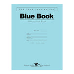 Roaring Spring Paper Products Exam Notebooks, 8.5" x 11", Wide Ruled, 6 Sheets, Blue, /Pack (77516CS)