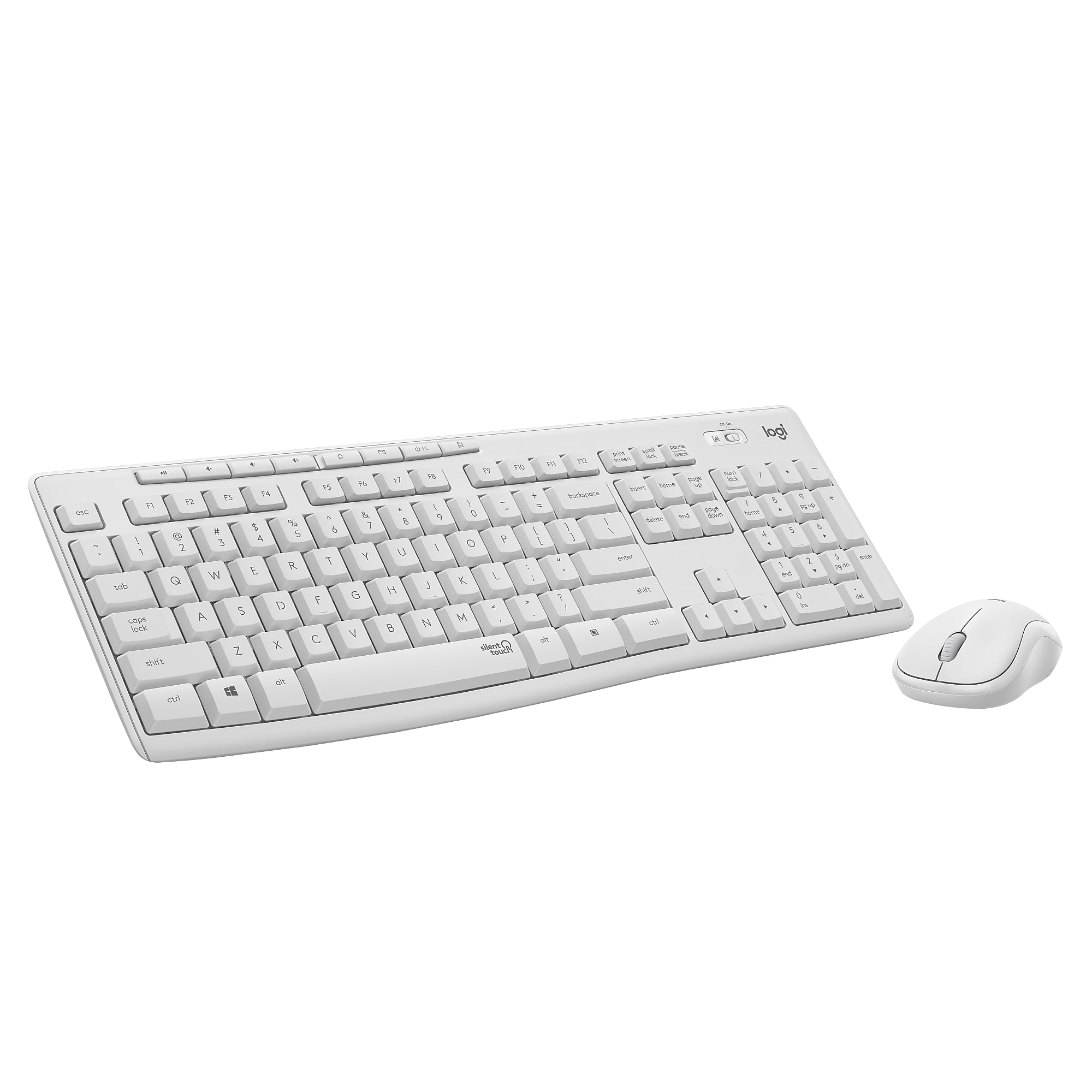 Logitech MK295 Silent Keyboard and Mouse Combo, Off White (920-009783)