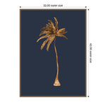 Amanti Art Golden Palm IIII by Urban Road Framed Canvas Wall Art Print, 32" x 42" (A42678302684)
