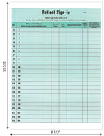 Tabbies Patient Sign-In Sheets, 3-Part, 125/Pack (TAB14532)