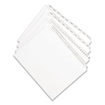 Preprinted Legal Exhibit Side Tab Index Dividers, Allstate Style, 25-Tab, 1 To 25, 11 X 8.5, White, 1 Set, (1701)
