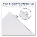 Preprinted Legal Exhibit Side Tab Index Dividers, Allstate Style, 10-Tab, 2, 11 X 8.5, White, 25/pack