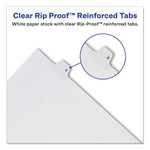Preprinted Legal Exhibit Side Tab Index Dividers, Allstate Style, 10-Tab, 13, 11 X 8.5, White, 25/pack