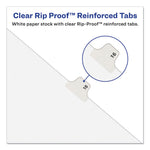 Preprinted Legal Exhibit Side Tab Index Dividers, Avery Style, 26-Tab, B, 11 X 8.5, White, 25/pack, (1402)
