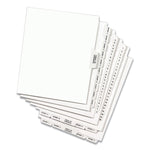 Preprinted Legal Exhibit Side Tab Index Dividers, Avery Style, 26-Tab, 76 To 100, 11 X 8.5, White, 1 Set