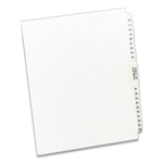 Preprinted Legal Exhibit Side Tab Index Dividers, Avery Style, 26-Tab, 76 To 100, 11 X 8.5, White, 1 Set
