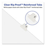 Preprinted Legal Exhibit Side Tab Index Dividers, Avery Style, 26-Tab, A, 11 X 8.5, White, 25/pack, (1401)