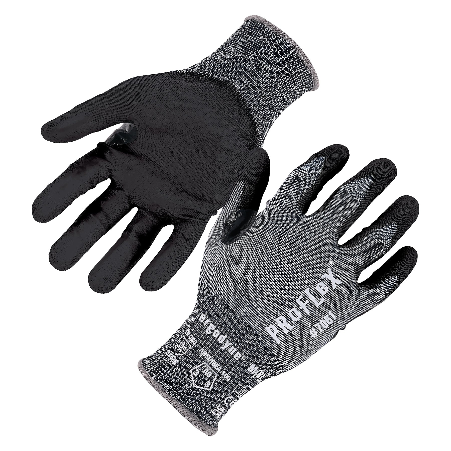 ProFlex 7061 Cut-Resistant PU Coated Gloves, XL, 21 Gauge, A6 Cut Level, Blue, Pair (10325)