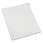 Preprinted Legal Exhibit Side Tab Index Dividers, Allstate Style, 10-Tab, 25, 11 X 8.5, White, 25/pack