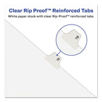 Preprinted Legal Exhibit Side Tab Index Dividers, Avery Style, 25-Tab, Table Of Contents, 11 X 8.5, White, 25/pack