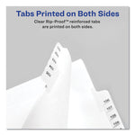 Preprinted Legal Exhibit Side Tab Index Dividers, Allstate Style, 25-Tab, 26 To 50, 11 X 8.5, White, 1 Set, (1702)