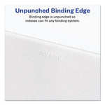 Preprinted Legal Exhibit Side Tab Index Dividers, Avery Style, 25-Tab, 1 To 25, 11 X 8.5, White, 1 Set, (1330)
