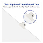 Preprinted Legal Exhibit Side Tab Index Dividers, Avery Style, 26-Tab, D, 11 X 8.5, White, 25/pack, (1404)