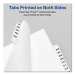 Preprinted Legal Exhibit Side Tab Index Dividers, Avery Style, 26-Tab, C, 11 X 8.5, White, 25/pack, (1403)