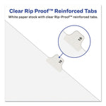 Preprinted Legal Exhibit Side Tab Index Dividers, Avery Style, 10-Tab, 3, 11 X 8.5, White, 25/pack