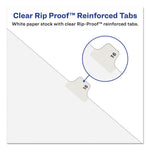 Preprinted Legal Exhibit Side Tab Index Dividers, Avery Style, 10-Tab, 10, 11 X 8.5, White, 25/pack