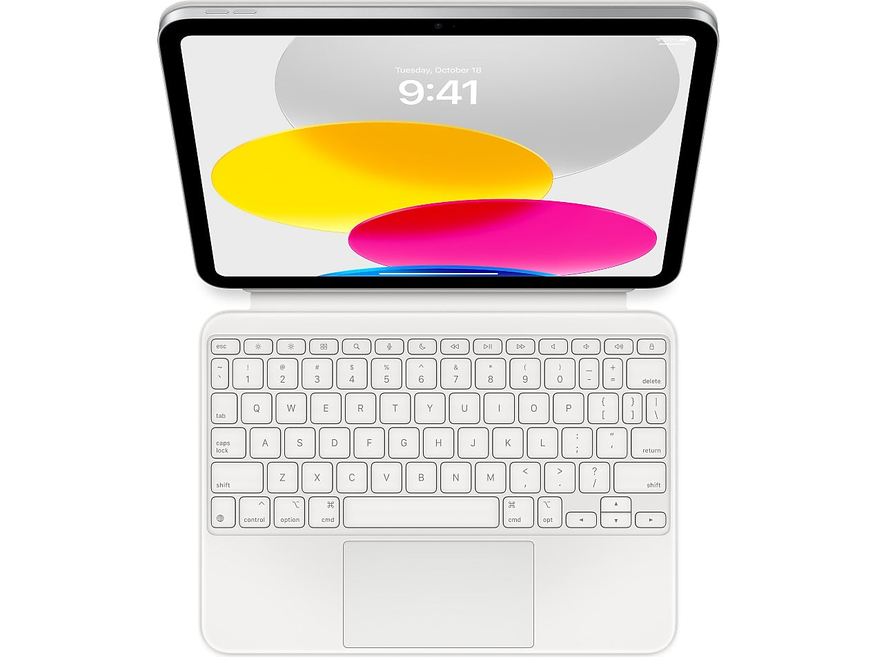 Apple Magic Keyboard Folio for iPad 10th Gen, White (MQDP3LL/A)