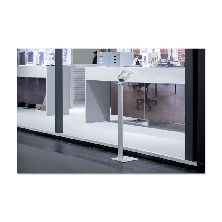 Floor Stand Tablet Holder, Silver/charcoal Gray