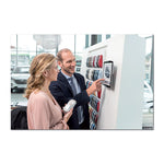 Wall-Mounted Tablet Holder, Silver/charcoal Gray