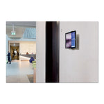 Wall-Mounted Tablet Holder, Silver/charcoal Gray