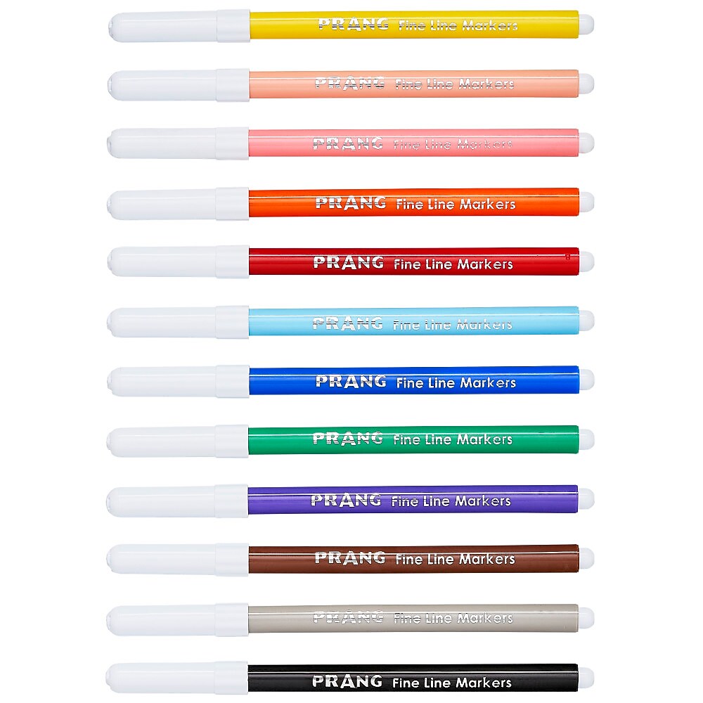 Prang Classic Kids Markers, Fine Tip, Assorted Colors, 144/Pack (80744)