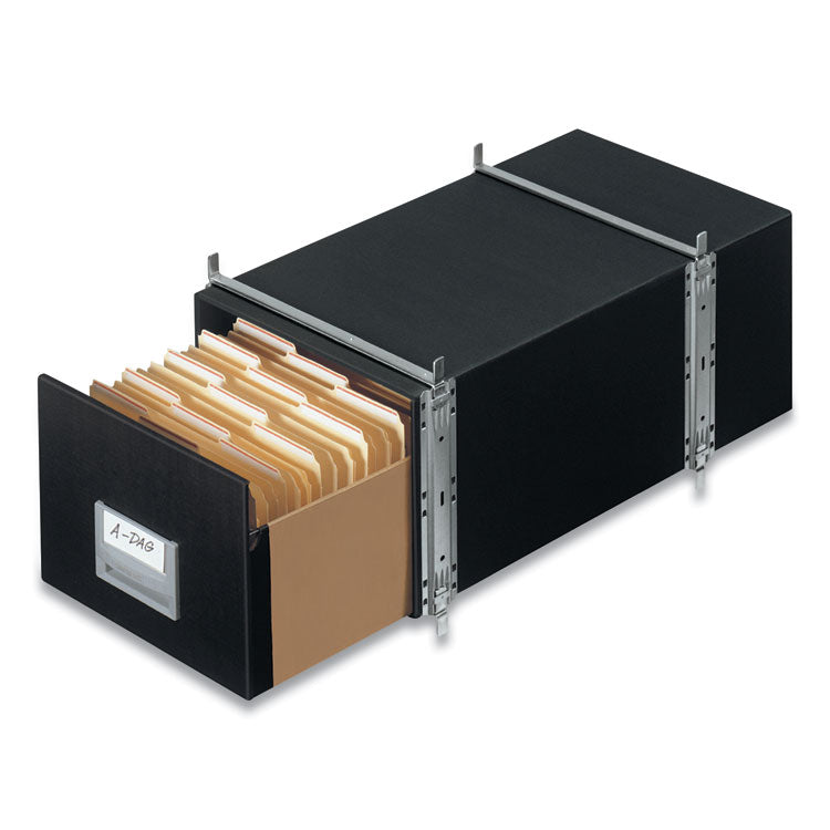 Staxonsteel Maximum Space-Saving Storage Drawers, Legal Files, 17" X 25.5" X 11.13", Black, 6/carton