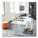 Lotus Lt Sit-Stand Workstation, 34.38" X 28.38" X 7.62", Black