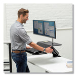 Lotus Rt Sit-Stand Workstation, 48" X 30" X 42.2" To 49.2", Black