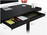 FlexiSpot EW8 48"W Rectangular Adjustable Metal Standing Desk, Black (EW8B)