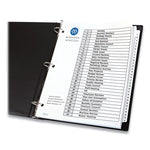 Customizable Table of Contents Ready Index Black and White Dividers, 31-Tab, 1 to 31, 11 x 8.5, White, 6 Sets