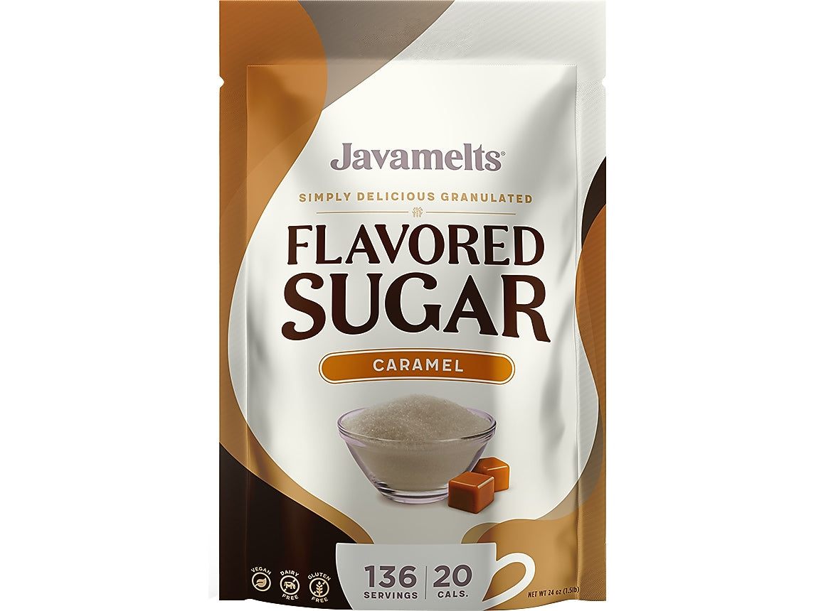Javamelts Caramel Flavored Sugar Resealable Bag (888842C)