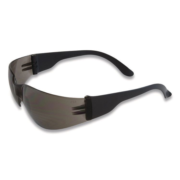 Zenon Z12 Rimless Indoor/Outdoor Optical Eyewear, Scratch-Resistant, Gray Lens, Black Frame