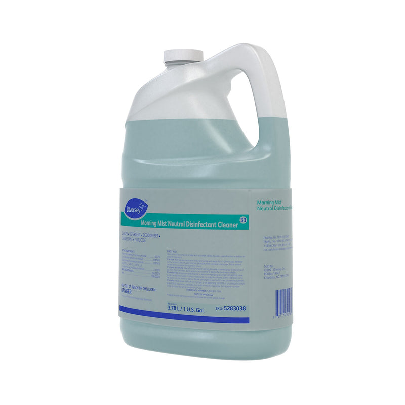 Diversey Morning Mist Neutral Disinfectant Cleaner, Fresh, 1 Gallon