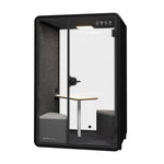 FlexiSpot WorkCube Series Sound Absorbing 2 Person Privacy Booth, Gray (P2FG-KIT)