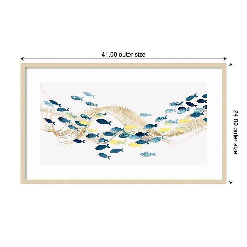 Amanti Art Under Water Sea Life by Isabelle Z Wood Framed Wall Art Print, 41" x 24" (A42675536683)