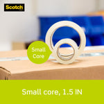 Scotch Sure Start Packing Tape, 1.88" x 25 yds., Clear, 6/Pack (DP1000RF6)