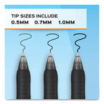 Profile Gel Pen, Retractable, Medium 0.7 Mm, Assorted Ink And Barrel Colors, 4/pack