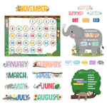 Creative Teaching Press Jungle Friends Calendar Set Bulletin Board, 67 Pieces/Set (CTP10919)