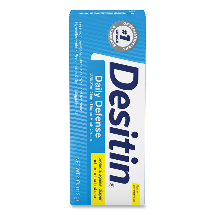 Daily Defense Baby Diaper Rash Cream With Zinc Oxide, 4 Oz Tube