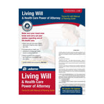 Adams Living Will & Health Care POA Forms and Instructions Kit, 11.69" x 8.88" (ABF K306)