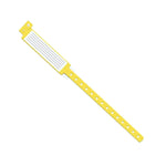 Medline Tamper Resistant Snap Closure ID Bands, Adult, Yellow, 250/Box