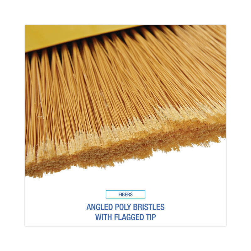 Boardwalk Poly Bristle Angler Broom, 53" Handle, Yellow, 12/Carton (BWK932M)
