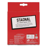 Crayola Staonal Marking Crayon, Red, 8/Box (520002038)