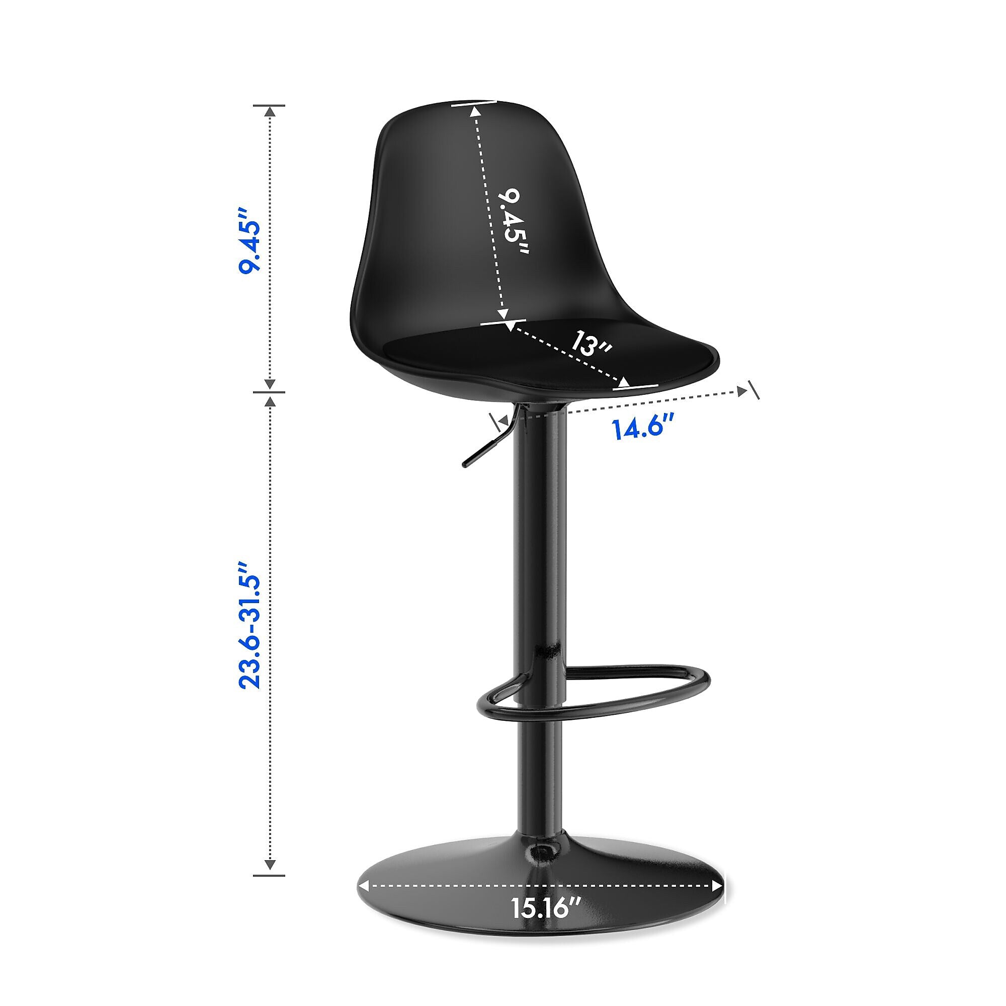 FlexiSpot BS1B Adjustable Height Stool for Soundproof Booths