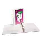 Durable View Binder With Durahinge And Slant Rings, 3 Rings, 1" Capacity, 11 X 8.5, White, 4/pack