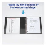 Durable View Binder With Durahinge And Slant Rings, 3 Rings, 1.5" Capacity, 11 X 8.5, Black