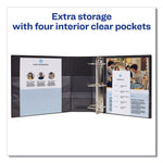 Durable Non-View Binder With Durahinge And Ezd Rings, 3 Rings, 3" Capacity, 11 X 8.5, Black, (8702)