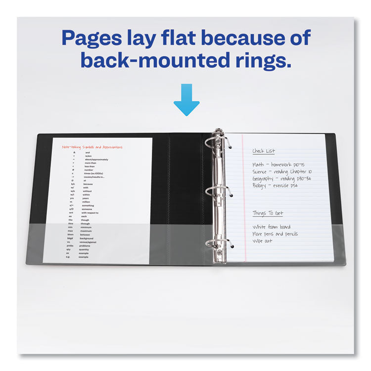 Durable Non-View Binder With Durahinge And Slant Rings, 3 Rings, 2" Capacity, 11 X 8.5, Blue