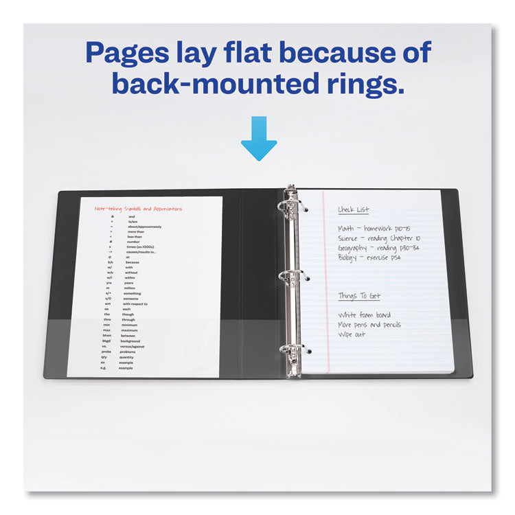 Durable Non-View Binder With Durahinge And Slant Rings, 3 Rings, 1.5" Capacity, 11 X 8.5, Blue
